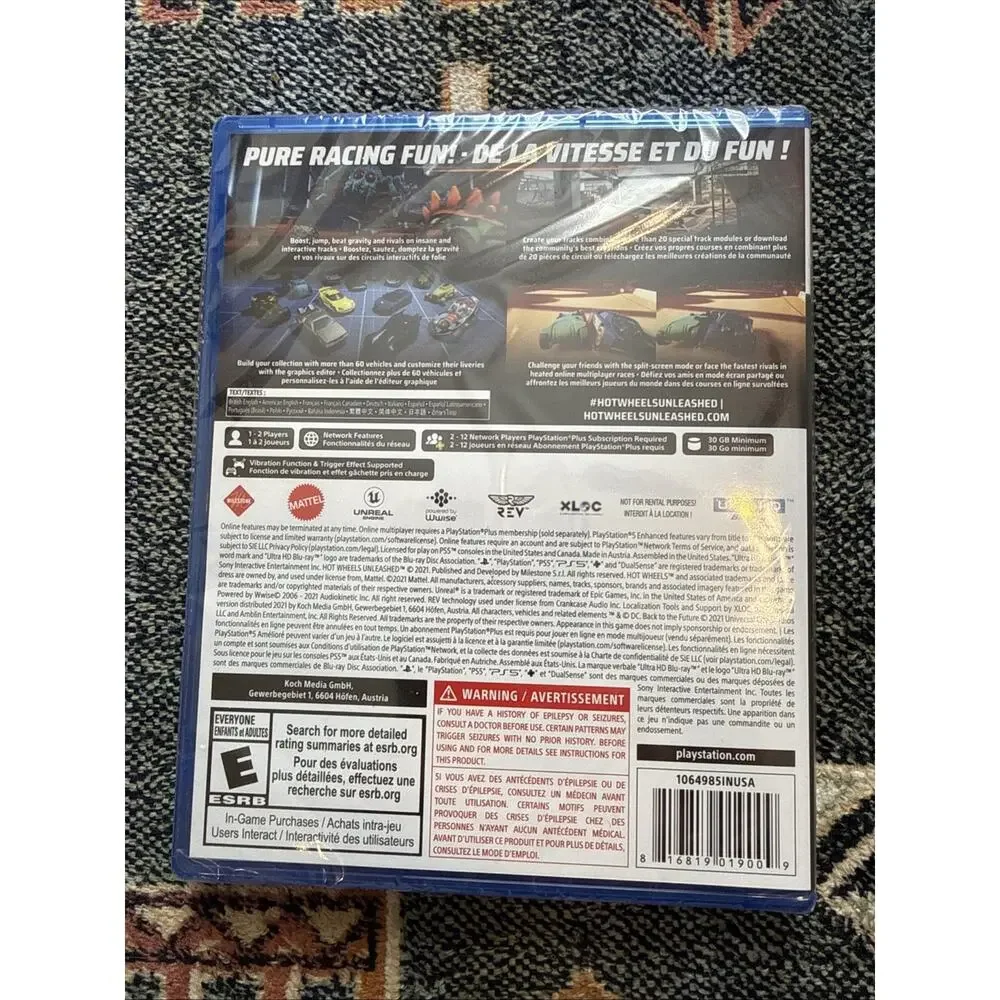 Hot Wheels Unleashed PS5 Sealed
